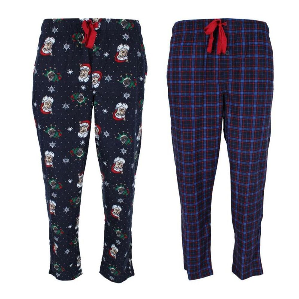 Fruit of the Loom Men's Holiday Fleece Pajama Pant (Pack of 2)